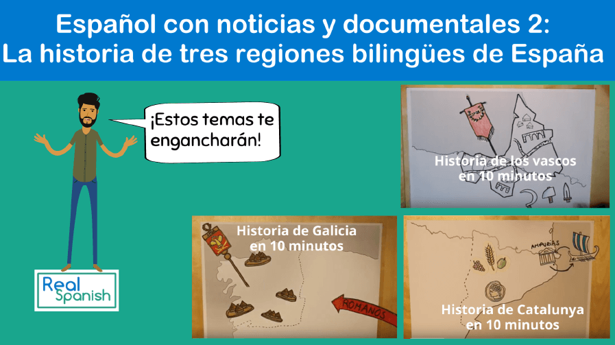 Espanol Con Noticias Y Documentales 2 La Historia De Tres Regiones Bilingues De Espana